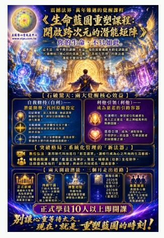 🔮 2026 全新《生命藍圖課程》重磅登場！