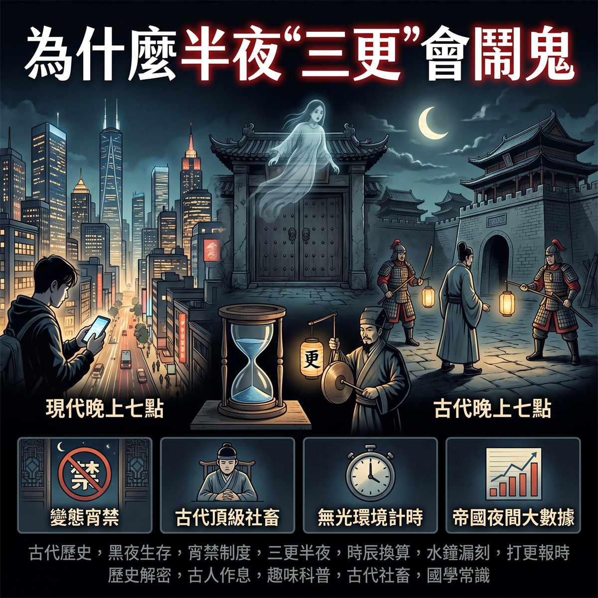 為什麼古人偷情、抓賊、鬧鬼都挑「三更半夜」？