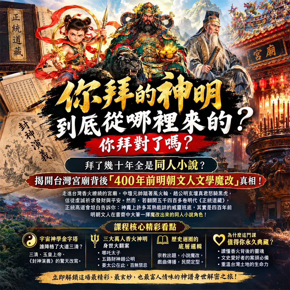 你拜了一輩子的神祇底從哪裡來的? 你拜對了嗎?